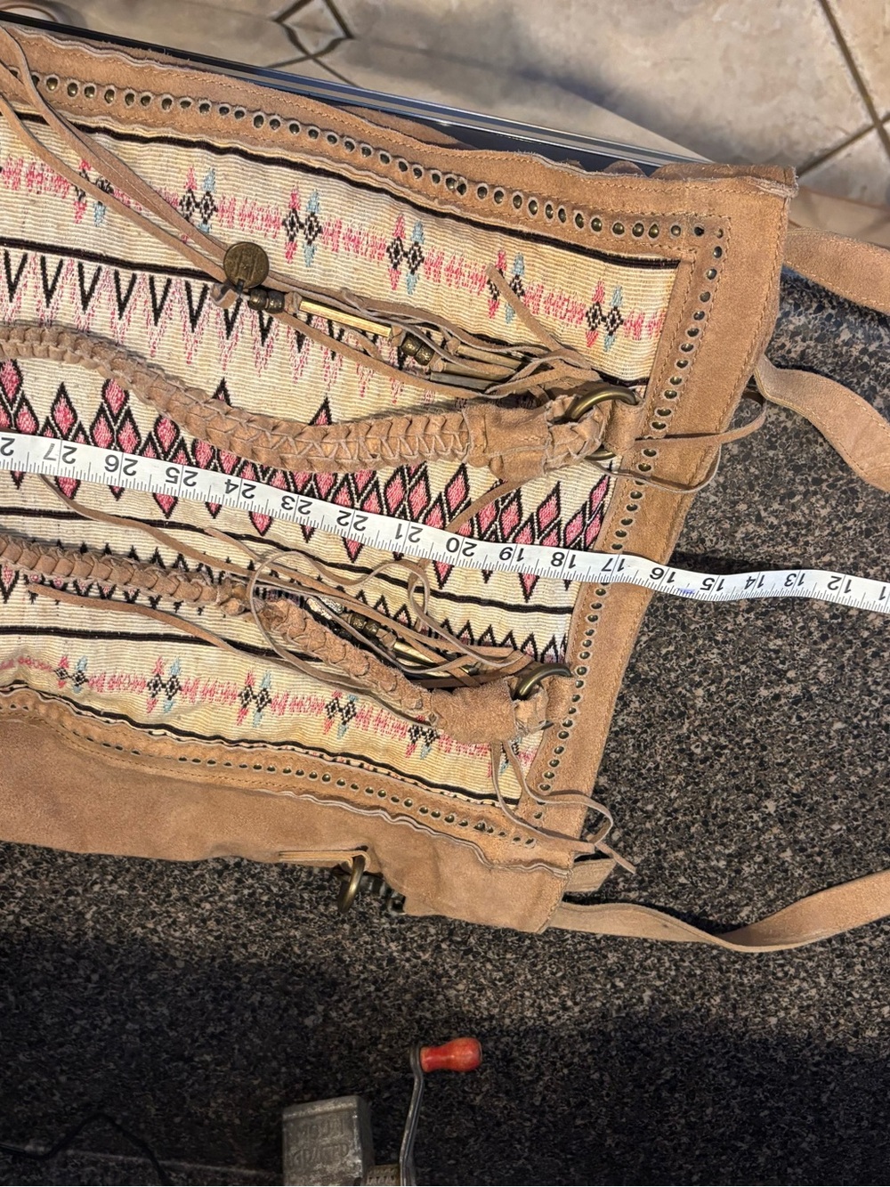 Free people suede tote bag - Picture 6 of 7